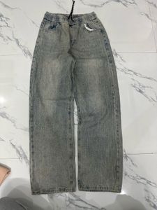 KOREAN Distressed Wash Loose Fit Jeans