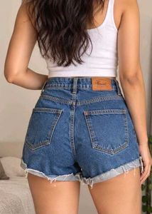 Classic Blue Denim Shorts