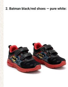 Batman Black & Red Kids Shoes