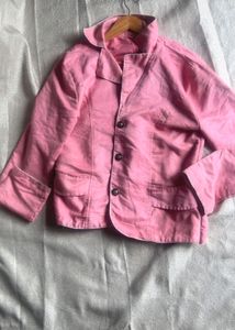 Chic Pink Suede Blazer