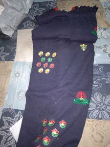 Beautiful Embroidered Navy Blue Kurti Flawless
