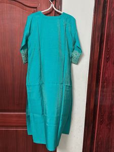New Teal Kurta Set with Dupatta