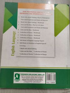 ISC Self-Study English Language Paper I Book