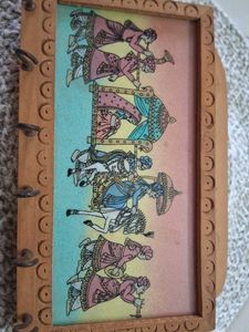 Vintage Indian Artwork Wooden Frame