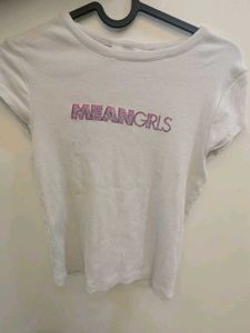 White Mean Girls Graphic T-Shirt