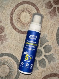 Aravi Organic Body Sunscreen Spray SPF 50