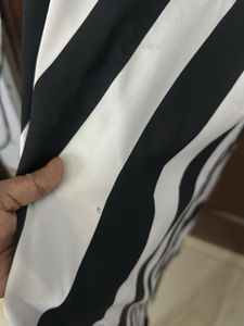 MANGO Striped Maxi Dress