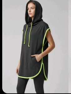 Sleeveless Hoodie Tunic Top