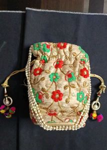 Embroidered Potli Bag