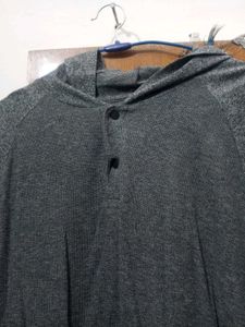 Gray Long Sleeve Hoodie