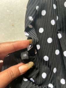 Trendyol Polka Dot One-Shoulder Dress
