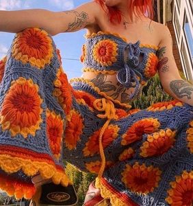 Crochet Sunflower Co-ord Set