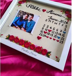 Hand Embroidered Photo Frame