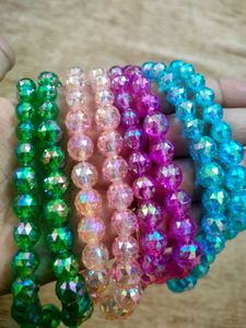 Set of Colorful pure crystal beaded chains
