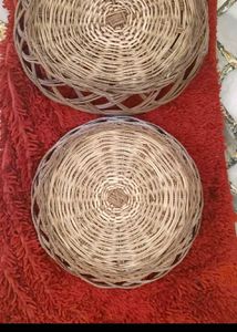 5. Set of 2 Wicker Plates
