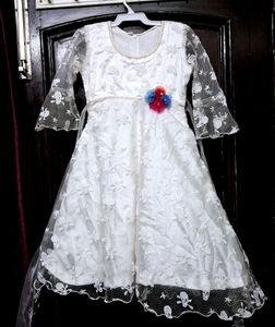 Beautiful White Flower Girl Dress