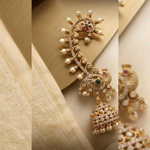 Exquisite Peacock Design Jhumka Set