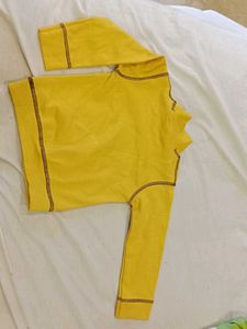 Yellow Long Sleeve Top