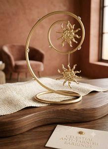 Gold Sun Earrings