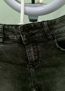 Washed Grey Skinny Fit Jeans