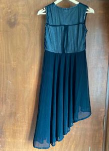 Chic Asymmetrical Black Dress