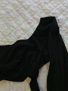 Black Wrap Top