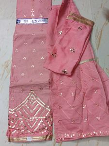 Elegant Pink Embellished garara Set