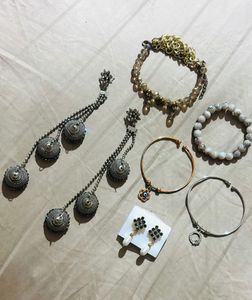 Elegant Jewelry Set - Earrings & Bracelets