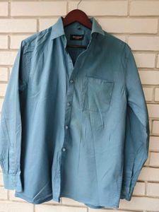 Men's Casual Blue Full Sleeve Shirt