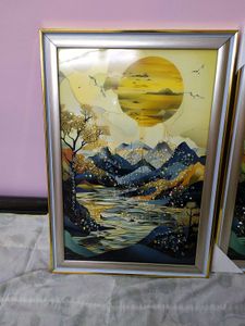 Crystal Resin Art 3D Painting (Set of 2)