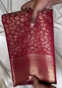 Elegant Red Banarasi Silk Saree