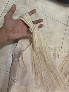 Vintage Lace Trimmed Slip Dress