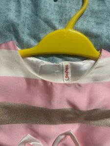 Elegant Pink &amp; Gold Girls Dress 3-4 years