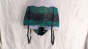I. Black net garter