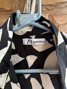 Abstract Print Long Sleeve Shirt