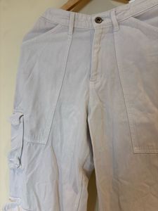 White Cargo Pants