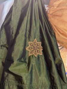 Green Embellished Dupatta
