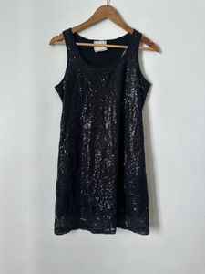 Sparkling Black Sequin Dress