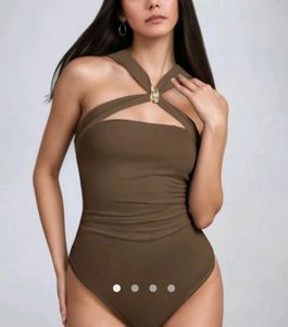 Savana Halter Neck One-Piece Bodysuit