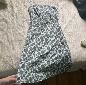 Strapless GAP Floral Mini Dress