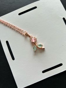 Rose Gold Flower Necklace