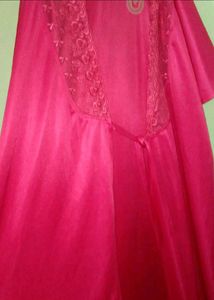 3 Pice Nighty Pink And Purlal Colour