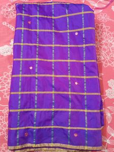 Purple Color Saree