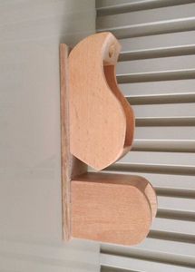 Wooden Desk Organizer with Clock