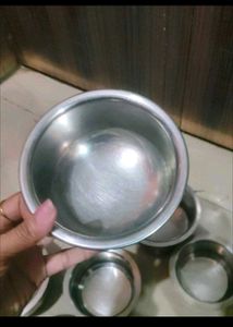 Set of 7 Metal Bowls