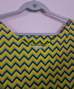 Printed Yellow Top