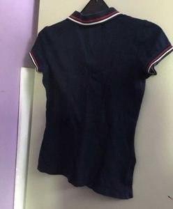 Navy Polo T-Shirt size UK10   EUR36