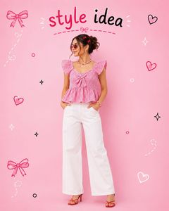 Completely New Pink Lemonade Peplum Top