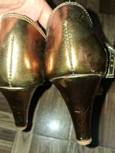 Golden Strappy Heels