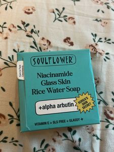 Soulflower Niacinamide Rice Water Soap